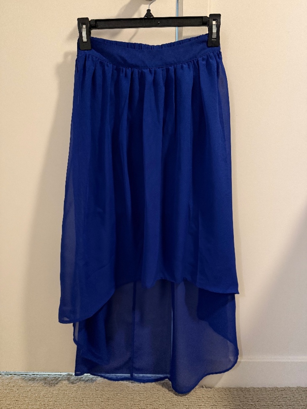 Fire Los Angeles Royal Blue High Low Skirt XS